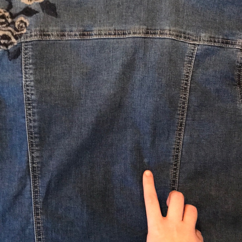 Embroidered Jean jacket - Picture 5 of 7